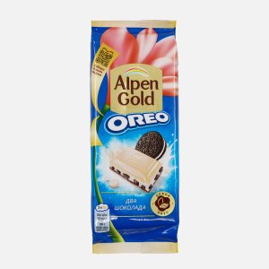 Шоколад Альпен Гольд Орео Два шоколада с кусоч печенья 85г