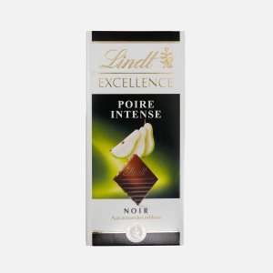 Шоколад Линдт Экселленс темный с грушей и кусочками миндаля 100г