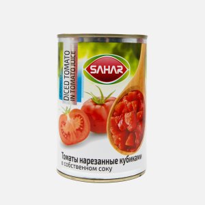 Томаты Сахар резаные кубиками в с/с 400г