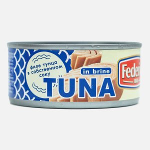 Тунец Федеричи в собственном соку ж/б 160г