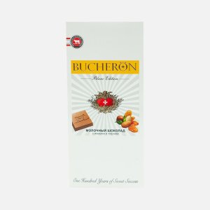 Шоколад Бушерон Бланк Эдишн молочный с изюмом/орехами к/к 85г