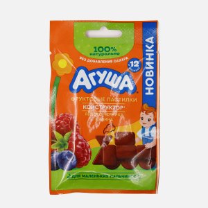 Пастилки Агуша Фруктовые Яблоко/черника/малина с 12мес 12г