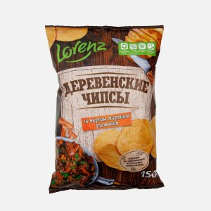 Чипсы Лоренц Деревенские чипсы со вкусом жареных рыжиков 150г