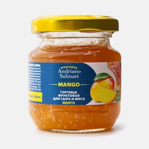 Горчица Андриано Солинар Манговая ст/б 120г