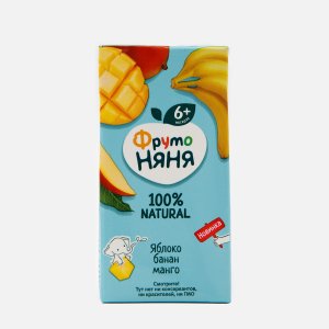 Нектар ФрутоНяня из яблок/банан/манго с 6мес т/п 0,2л