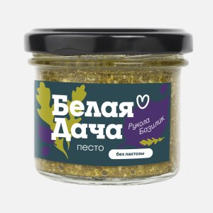 Соус Белая Дача Песто из руколы и базилика ст/б 90г