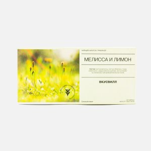 Напиток чайный Вкусвилл Мелисса и лимон 20пак 36г