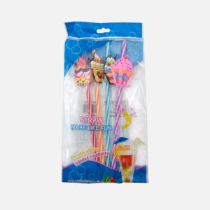 Трубочки Сфера для коктейля пластиковые 4шт 2-0116-2-1