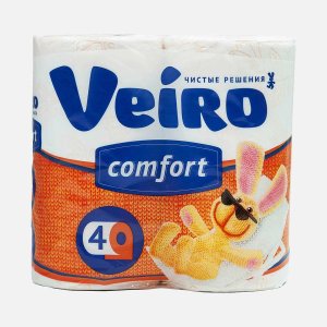 Бумага туалетная Вейро Комфорт 2сл 4рул