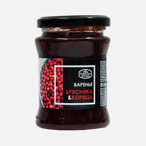 Варенье Сибирская ягода Брусничное с корицей ст/б 300г