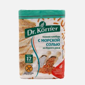 Хлебцы Др Корнер Из бурого риса морская соль 100г