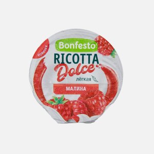 Сыр Бонфесто Рикотта Дольче Малина мягкий 40% пл/ст 125г