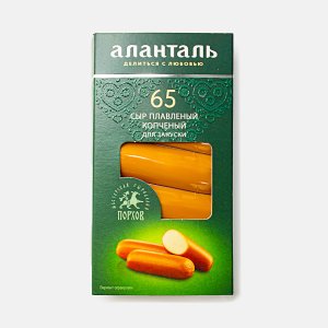 Сыр Аланталь №65 плавленый копченый палочки 40% к/к 140г