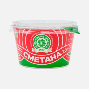 Сметана Толмачевские продукты 20% пл/ст 180г