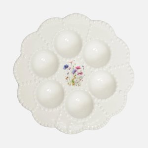 Тарелка для яиц L20,5 W20,5 H3см керамика 815122