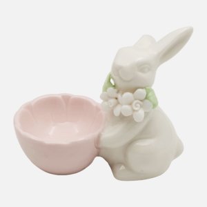 Подставка для яйца Заяц L9,5 W5,5 H8см фарфор 816326