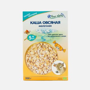 Каша Флер Альпин Овсяная молочная с 5мес к/к 200г