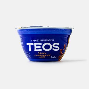 Йогурт Теос Греческий Злаки с клетчаткой льна 2% пл/ст 140г