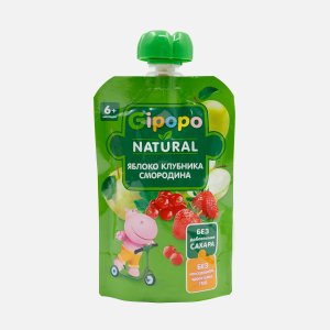 Пюре Гипопо Яблоко/клубника/кр смородина с 6мес 90г