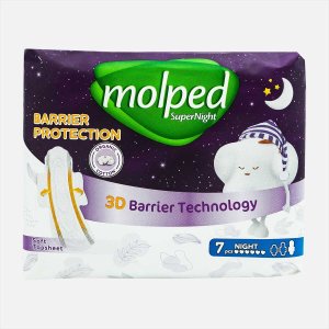 Прокладки Молпед Барьер Протект ночные с крылышками 7шт