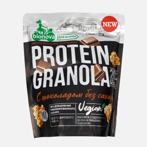 Гранола Бионова с шоколадом без сахара протеиновая 280г