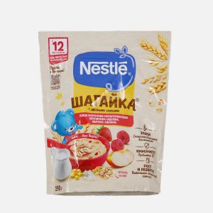 Каша Нестле Шагайка Мультизлаковая землян/ябл/малина с 12мес 190г