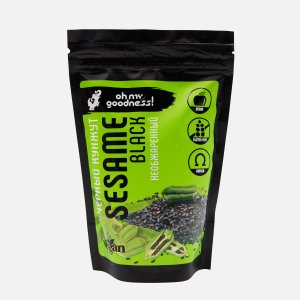Семена кунжута О Май Гуднис! черные необжаренные дой/пак 250г