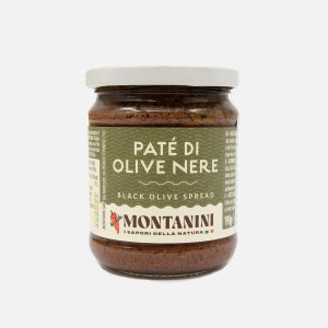 Паштет Монтанини из черных оливок 190г