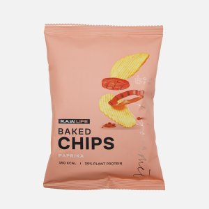 Чипсы Рав Лайф Паприка и томаты рисовые с растит протеином 35г
