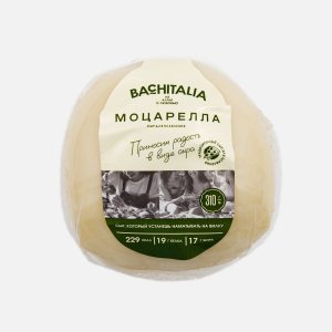 Сыр Бачиталия Моцарелла для пиццы молодой 35% в/у 310г