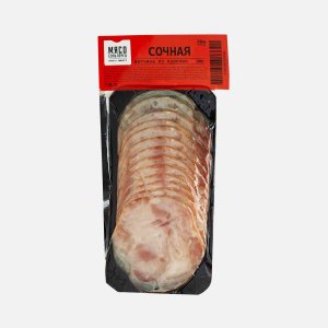 Ветчина Сочная из курочки нарезка Колбасный цех 100г