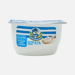 Творог Простоквашино мягкий обезжиренный 0.1% пл/ст 120г