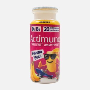 Продукт к/м Актимуно Банана Босс с бананом обогащ 1.5% пл/б 95г