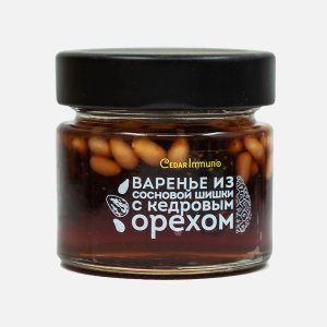 Варенье Кедр Иммуно из сосновой шишки с кедр орехом ст/б 100г