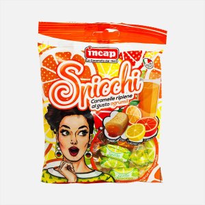 Конфеты Инкап Дольки с начинкой апельсина/лимона 125г