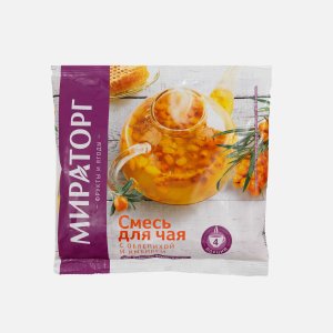 Смесь Мираторг д/чая с облепихой/имбирем с/м пл/уп 300г