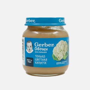 Пюре Гербер Цветная капуста с 4мес ст/б 125г