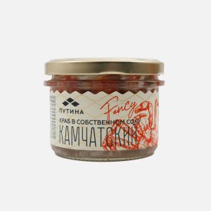 Мясо краба Путина камчатского в с/соку Фенси ст/б 210г