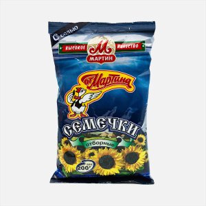 Семечки От Мартина Отборные с солью пл/уп 200г