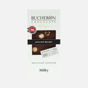 Шоколад Бушерон Вилладж молочный с цельным фундуком 85г