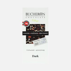 Шоколад Бушерон Вилладж горький с клюк/клуб/фисташ 85г