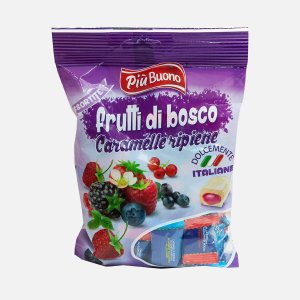 Конфеты Пиу Буоно Ягодное ассорти карамельные 175г