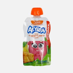 Пюре Агуша Грушевый пирог со злаками с 8мес 80г