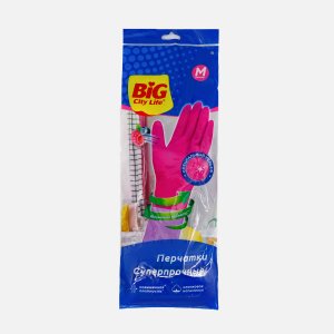 Перчатки Биг Сити латексные АртСмарт M 14х1х38см