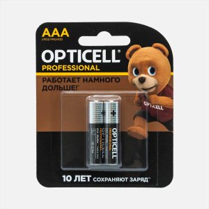 Батарейки Оптиселл Профешнел AАA 2шт 1,5*8,4*11,2см