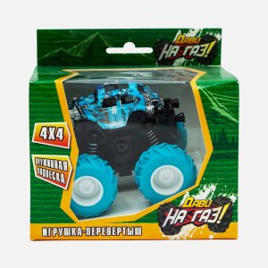 ИгрушкаКонфитрейдМашинка-перевертыш Дави наГазКвадроцикл плас10х13,1х13