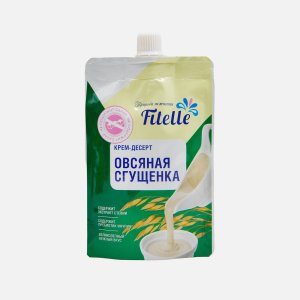Крем-десерт Фителле Овсяная сгущенка без сахара дой/пак 100г