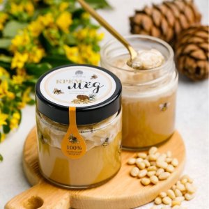 Крем-мёд Сибирский кедр с кедровым орехом ст/б 180г