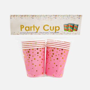 Стаканы Косе Белле бумажные розовые 10шт