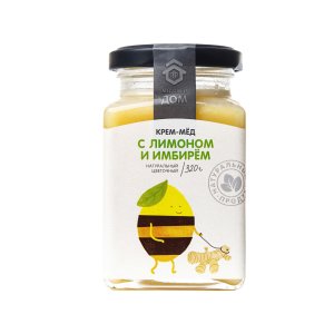 Крем-мёд Медовый дом имбирь/лимон ст/б 250г